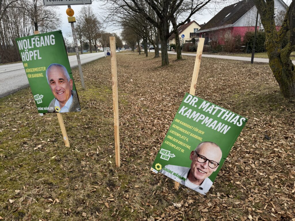 Zerstörte Wahlplakate